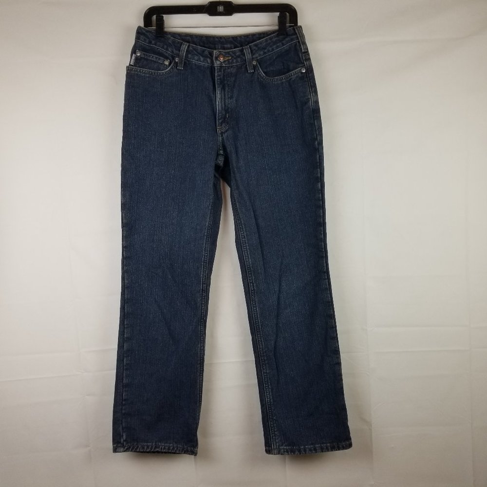 Carhartt Womens Sz 4 X 30 Flannel Lined Work Jeans